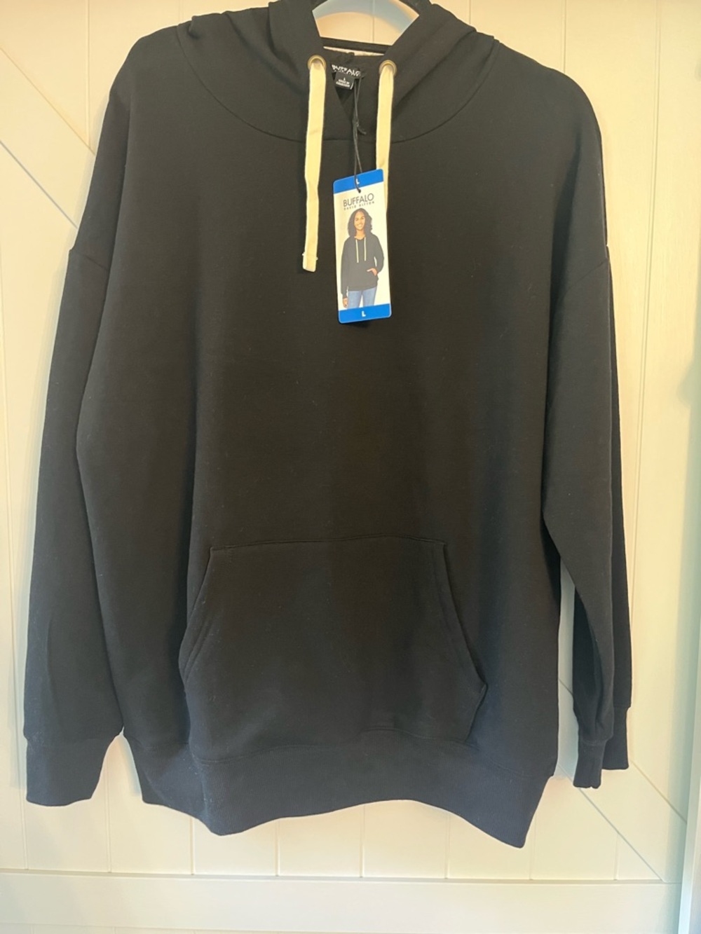 Buffalo David Britton Large Black Hoodie New with tags